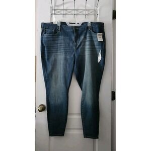 Signature by Levi Strauss & Co. Womens Mid-Rise Skinny Blue Jeans Pants Size 24M